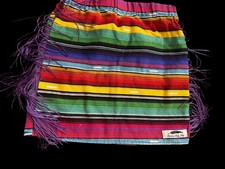Southern Baby Belles Girls 5T Rainbow Serape Skirt Pockets Fringe Western Boho