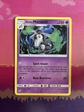 Pokemon Card Alolan Marowak Unified Minds Rare 75/236 Near Mint
