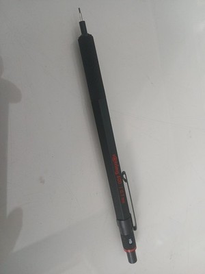  ROTRING Minenhalter schwarz rot 600 O,7 mm Vintage NEU 