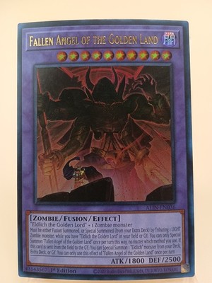 Yugioh! Fallen Angel of the Golden Land ALIN-EN036 (UR) 1st Ed