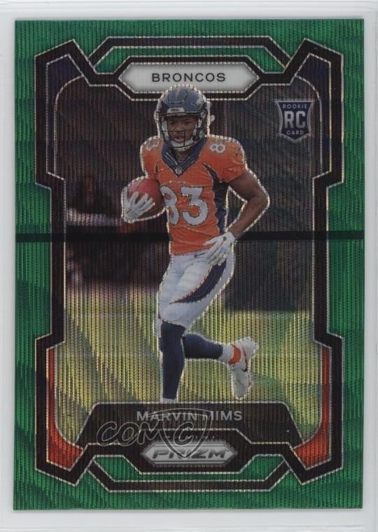 2023 Panini Prizm Rookies Green Wave Prizm Marvin Mims #327 1k9t