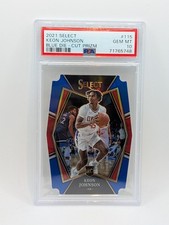 2021-22 Panini Select Keon Johnson #115 Blue ...
