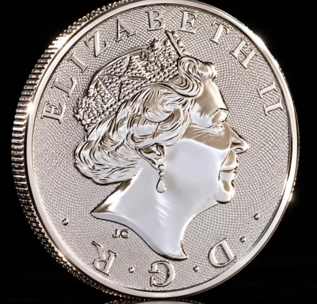 Moneda King Arthur 2023, Reino Unido, 1 oz de plata 999, The Royal Mint