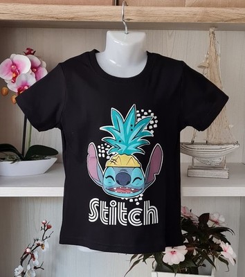 Disney Lilo & Stitch Kids Boys Short Sleeve T-Shirt Size 116 Summer Shirt