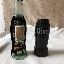 Vintage Coca-Cola Bottle AM Transistor Radio Hong Kong tested working
