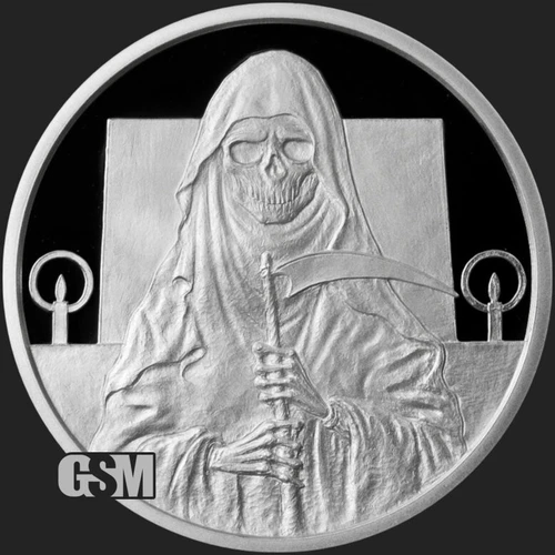 2021 1OZ ANTI-DEATH PROOF MICROMINTAGE - SILVER SHIELD "IN-HAND" .999 PURE AG