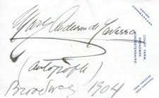 Mary Anderson de Navarro (+) ACTRESS autograph, handwritten letter signed