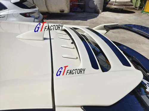 FOR HONDA CIVIC FK8 TYPE R ONLY UNPAINTED M STYLE REAR ROOF WING SPOILER - Picture 2 of 4