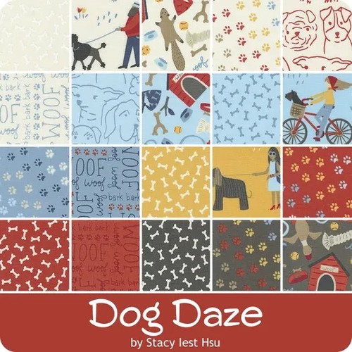 Dog Daze Jelly Roll® 20840JR Moda Precuts Quilt Fabric Stacy Iest Hsu pre cut - Picture 2 of 5
