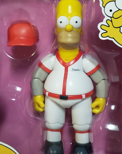 HOMER SIMPSON (Baseball Uniform) - The Simpsons Wave 3 - Jakks Pacific 5" Figure - Picture 2 of 15
