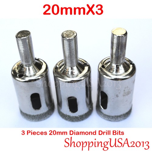 3mm-60mm All Size 3 Pieces Diamond Drill Bits Hole Saw Cutter Tools Sets - Picture 43 of 93