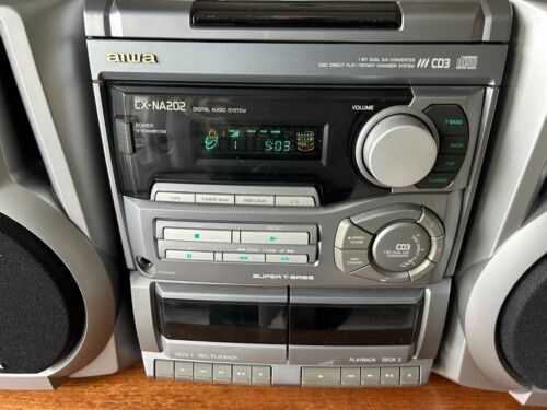 Aiwa CX-NA202 Stereo System++Vintage++Remote++Manual++ See Video & Description! - Picture 2 of 11
