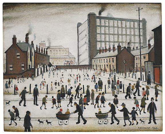 L.S. Lowry : 1943 : The Mill, Pendlebury : Archival Quality Art