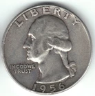 USA - 1956P - Washington ¼ $ - Silver Eagle - no mint mark - #17654