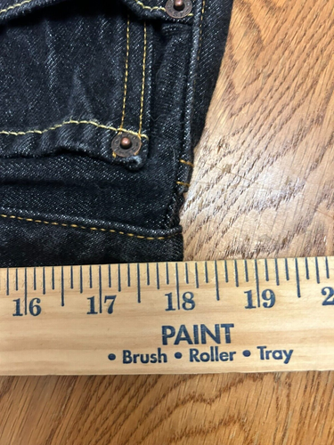 ✰ Levi's 501 Men's Jeans Button Fly Denim Black 38Wx38L Straight Leg 100% Cotton - Picture 8 of 8