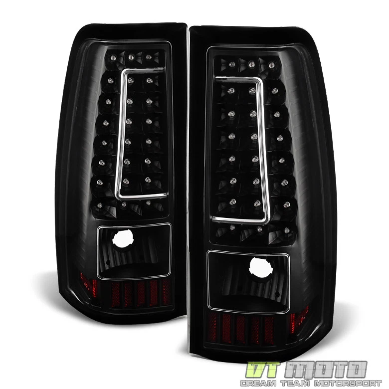 Juego de luces traseras LED negras para Chevy Silverado 1500 2500HD 3500 2003-2006 Foto 4 de 4