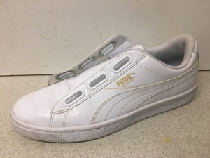 puma white leather trainers