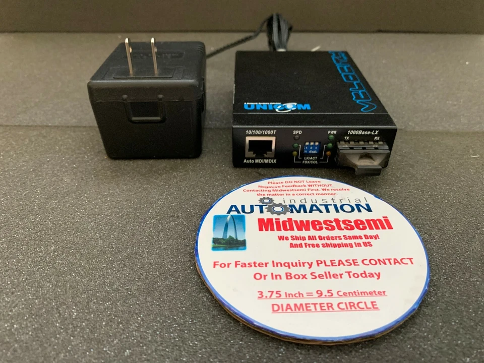 UNICOM GEP-5400TF-C GIGABIT ETHERNET FIBER OPTIC 1000BASE-LX SHIPSAMEDAY TESTED - Image 3 of 4