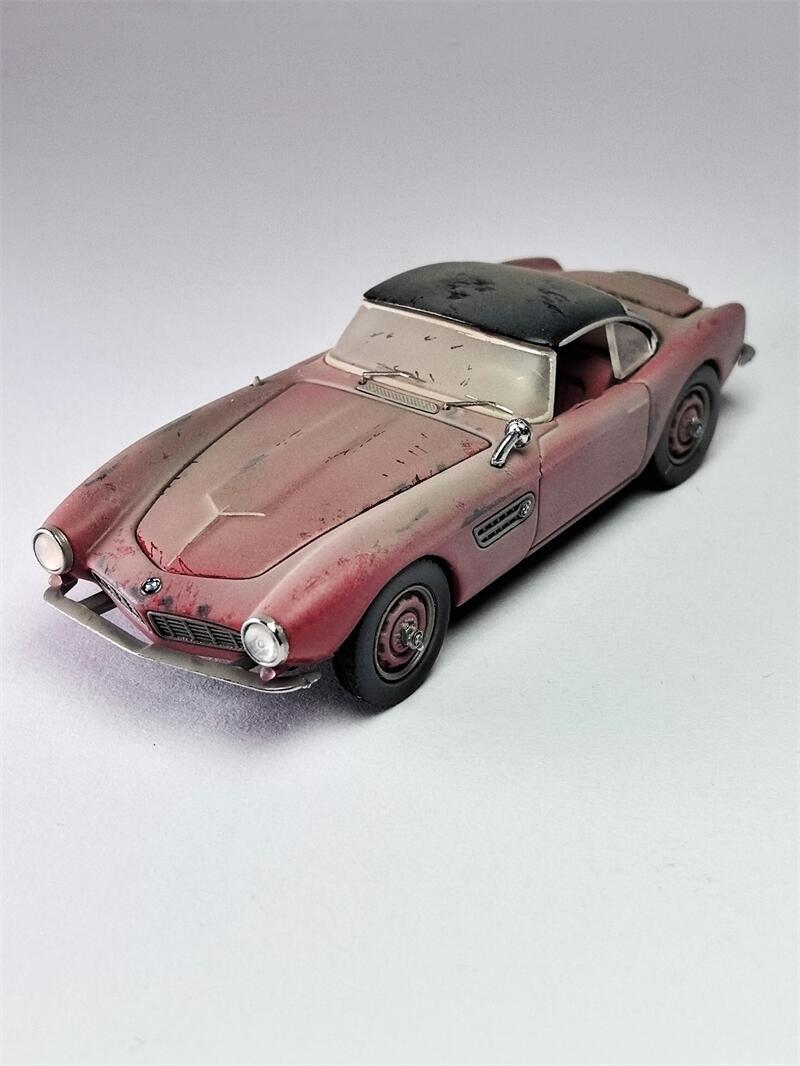GFCC 1:64 1957 BMW 507 Red hard-top old version Diecast