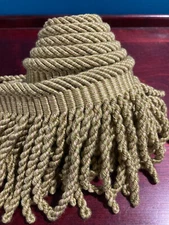 Bronze  5" Bullion Fringe Trim  Curtains Pillows 50''