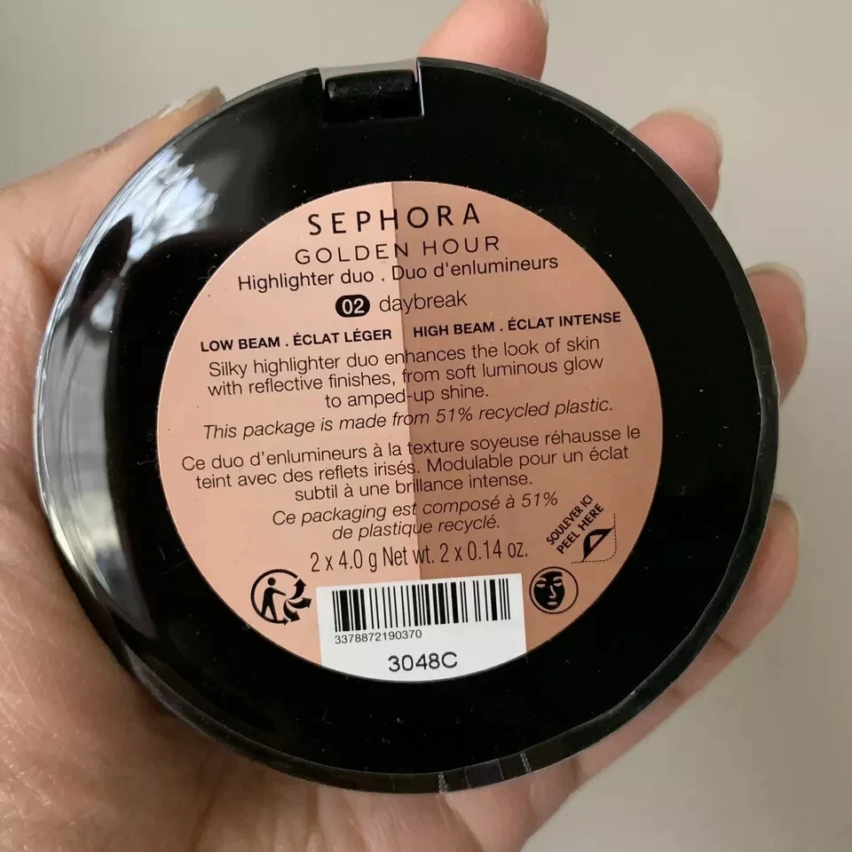 SEPHORA COLLECTION Golden Hour Highlighter Duo ~ 02 DAYBREAK ~ Full Size, SEALED - Image 2 of 2