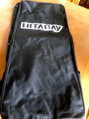 Hitabay Black Heavy Polyester Board Back-Pack 33''x14''x 7'' Zips All Around