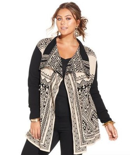 LUCKY BRAND OPEN DRAPED WATERFALL 