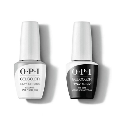 OPI GelColor - Stay Strong & Shiny -  Base & Top Coat Duo Pack - New Bottle!