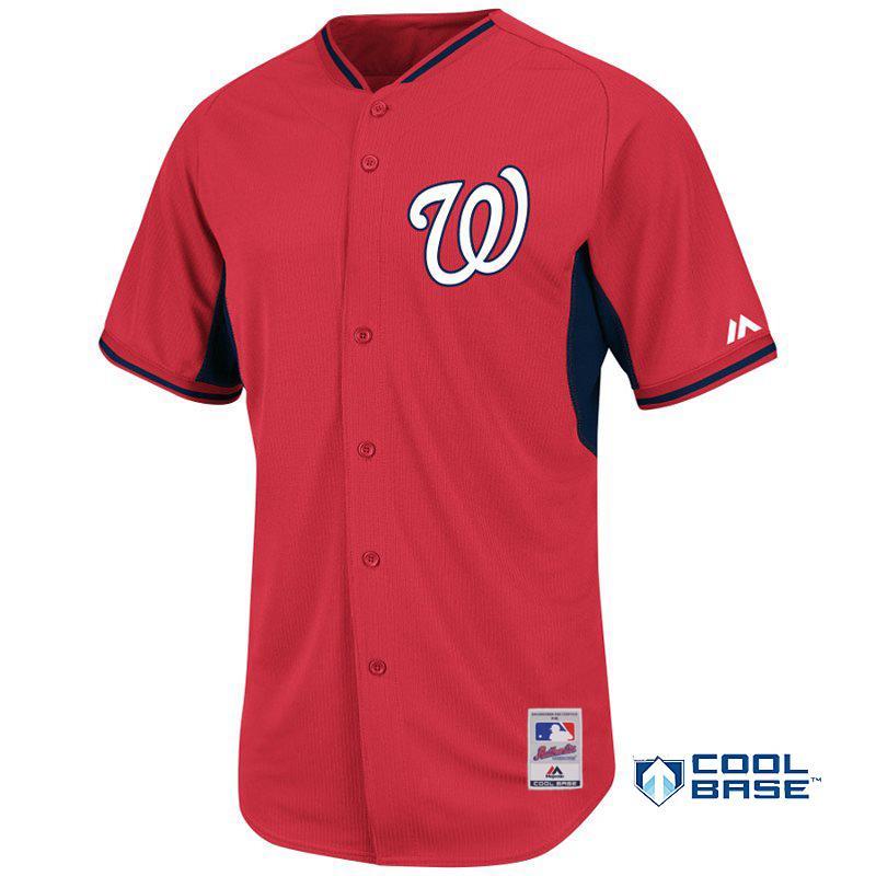Majestic -  MLB WASHINGTON NATIONALSベースボールシャツ A3473 Majestic Authentic MLB Washington Nationals Baseball Jersey