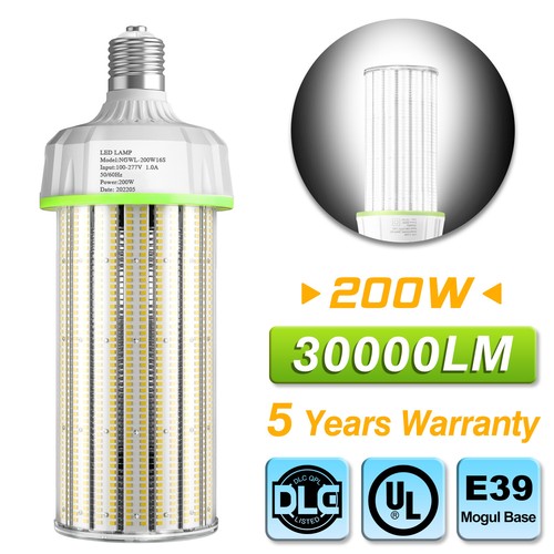 2Pack 200W LED Corn Light Bulb 5000K 30000lm E39 Base Replace 1000W Metal Halide - Picture 3 of 15