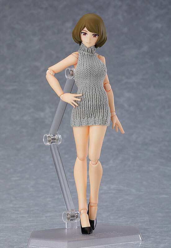 CHIAKI figma Female Body (Chiaki) with Off-the-Shoulder Sweater