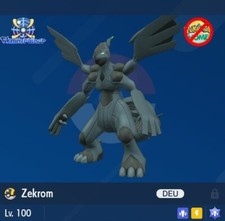 Zekrom Shiny / Lv.100 / Max. IV&EV / Karmesin...