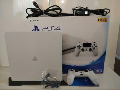PlayStation 4 PS4 Glacier White 500GB CUH-2200AB02 Slim Console Controller  No.10 | eBay