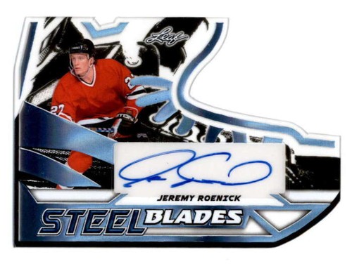 JEREMY ROENICK 2025 LEAF CLEAR DIE-CUT STEEL BLADES AUTOGRAPH AUTO #1/1 T5774
