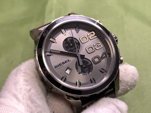 Diesel DZ4314 Gray Dial Chronograph Date Black s/s 10 Atm Quartz Men's Watch - Picture 4 of 16
