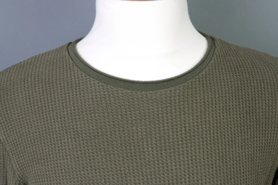 Suéter tejido gofre caqui Z Zegna Foto 3 de 4