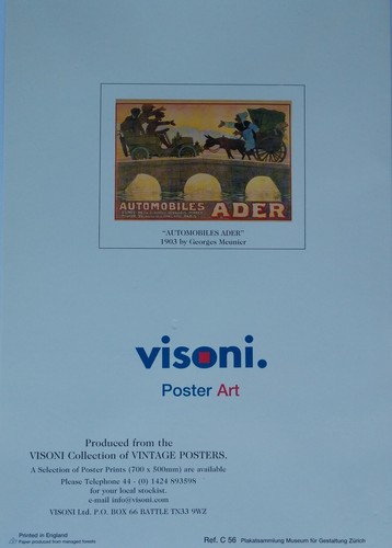German Automotive Poster Mini Vintage Reproduction 6"x 8.5" - Picture 2 of 2