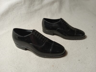 2 Vintage Hanover Salesman Sample Men s Black Plastic Shoe 