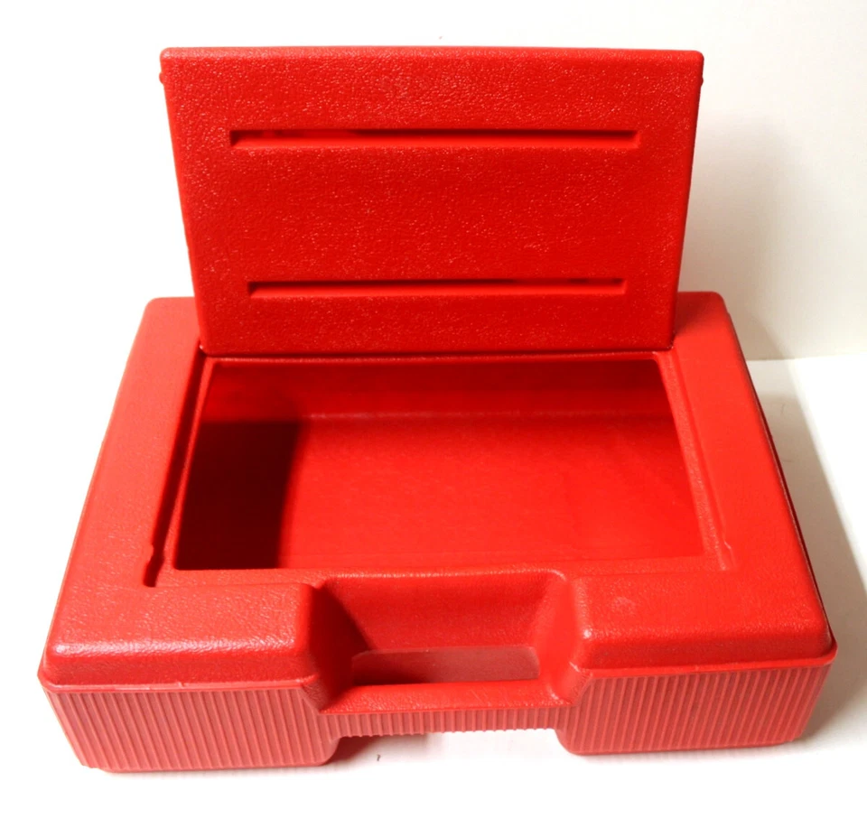 Vintage TYCO Super Blocks Storage Case Red - Image 3 of 4