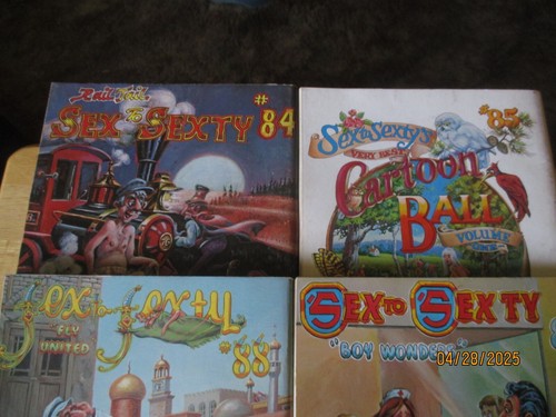 4 Sex to SEXTY Pierre Davis Risque Adult Humor Cartoon Magazine #84-85-87-88 L2 - Bild 6 von 10
