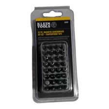 Klein Tools 32 PC. Magnetic Screwdriver Bit Set-Tamperproof Tips Gray 32525 New