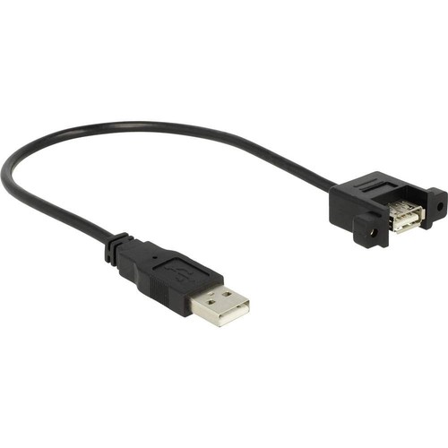 Delock Kabel USB 2.0 Typ-A Stecker > USB 2.0 Typ-A Buchse zum Einbau 0,25 m - 第 1/3 張圖片