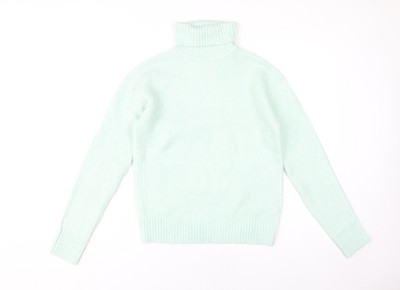 Marks and Spencer Women's XS Green Roll Neck Jumper UK