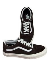 VANS UNISEX LOW TOP SUEDE BROWN SHOES SKATER ECO DRY MENS 8 WOMENS 9.5