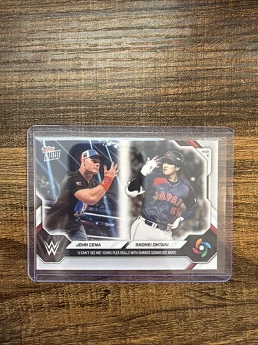 2026 Topps Now WBC #WBCO Shohei Ohtani Japan Dodgers John Cena WWE - In Hand
