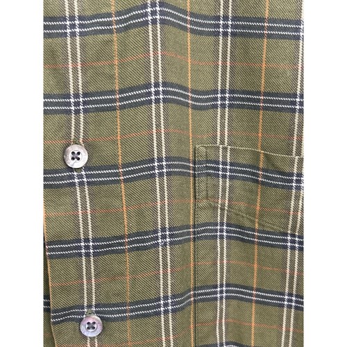 Bullock & Jones Cotton Cashmere Green Plaid Long Sleeve Button Down Men’s Large - Picture 4 of 8