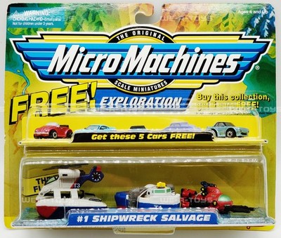 Micro Machines #1 Shipwreck Salvage Collection with 5 Bonus Cars