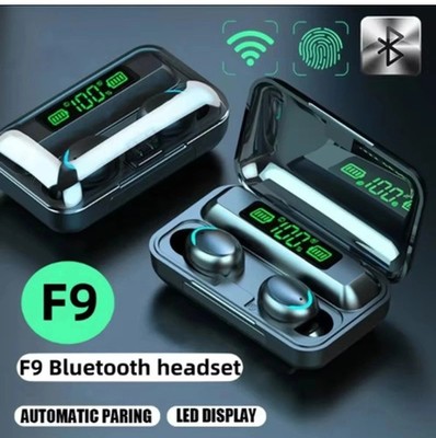 TWS F9-5 Bluetooth Earbuds Wireless Headphones HiFi Stereo Earphones w/Mic