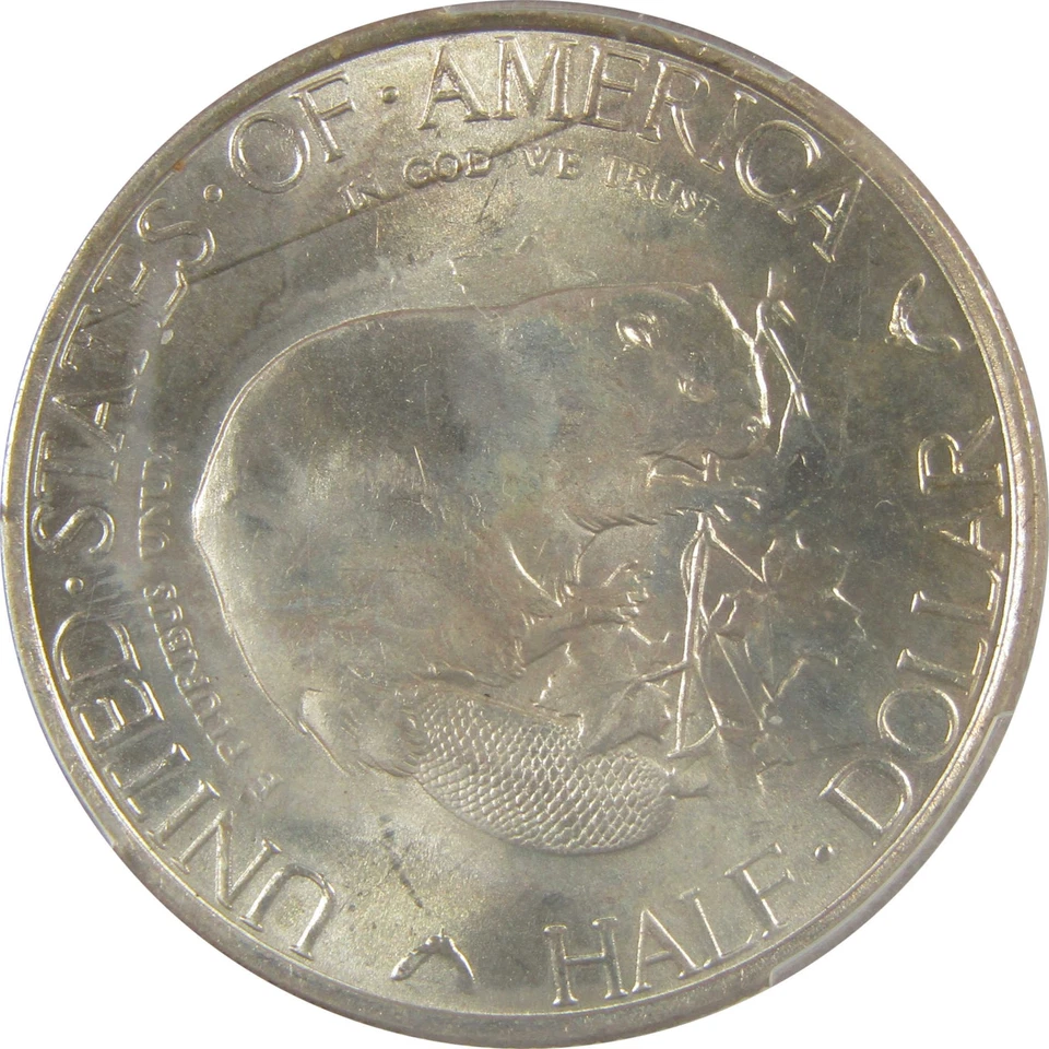 Albany New York Commemorative Half Dollar 1936 MS 65 PCGS SKU:I22015 - Image 3 of 4