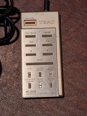 TEAC RC-202 Remote Control Unit for TEAC V-707RX & V-909RX Cassette Decks